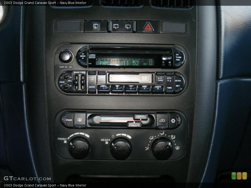 Navy Blue Interior Controls for the 2003 Dodge Grand Caravan Sport #40135317