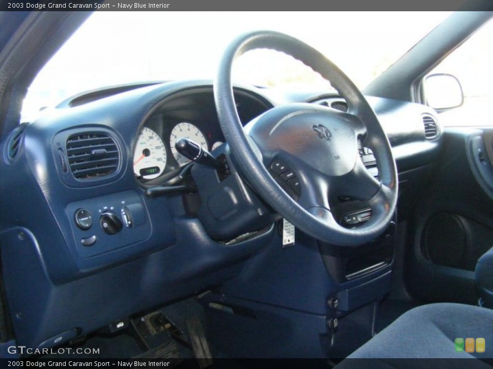 Navy Blue 2003 Dodge Grand Caravan Interiors