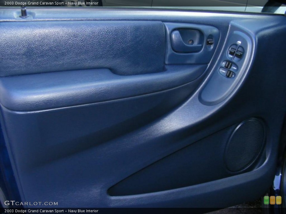 Navy Blue Interior Door Panel for the 2003 Dodge Grand Caravan Sport #40135549