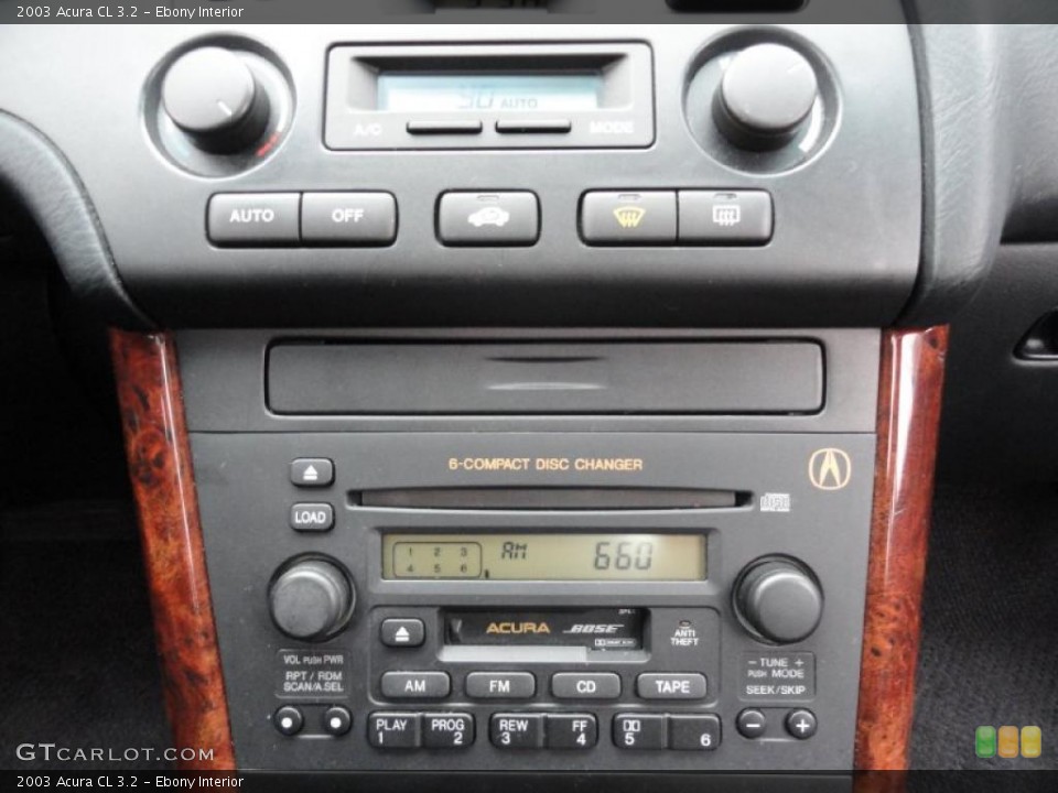 Ebony Interior Controls for the 2003 Acura CL 3.2 #40136445