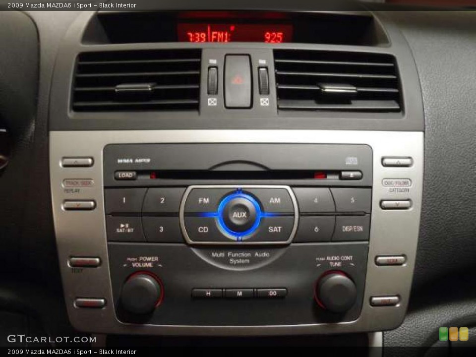 Black Interior Controls for the 2009 Mazda MAZDA6 i Sport #40136689