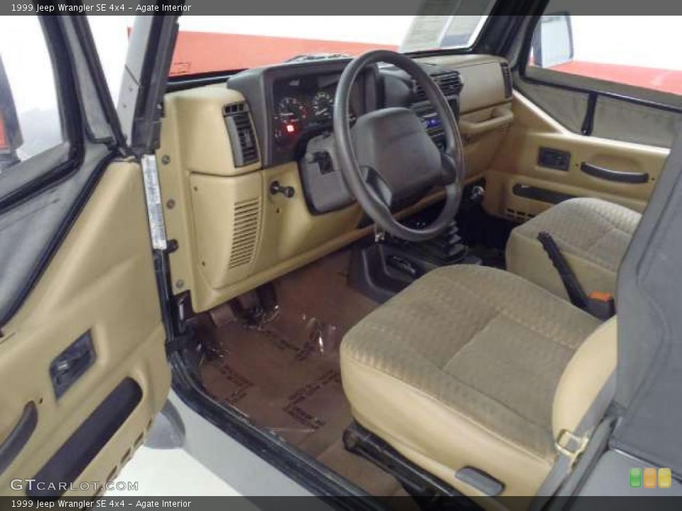 Agate Interior Prime Interior for the 1999 Jeep Wrangler SE 4x4 #40138061