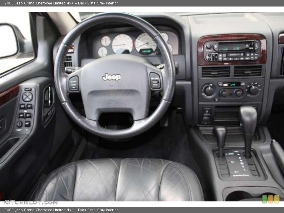 Dark Slate Gray Interior Dashboard for the 2003 Jeep Grand Cherokee Limited 4x4 #40138313