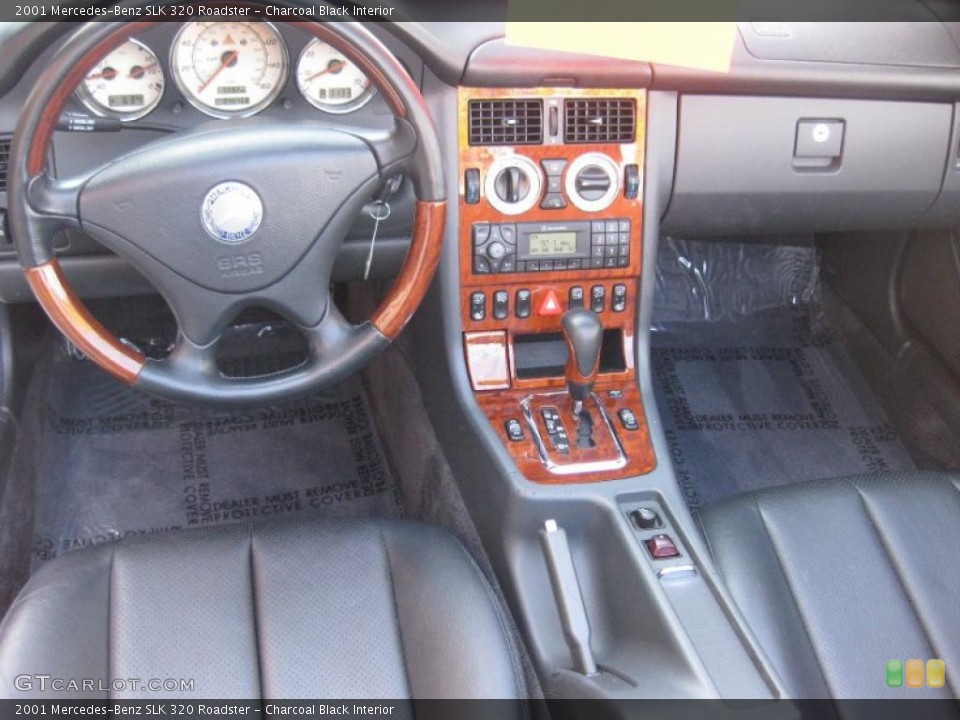 Charcoal Black Interior Dashboard for the 2001 Mercedes-Benz SLK 320 Roadster #40138773