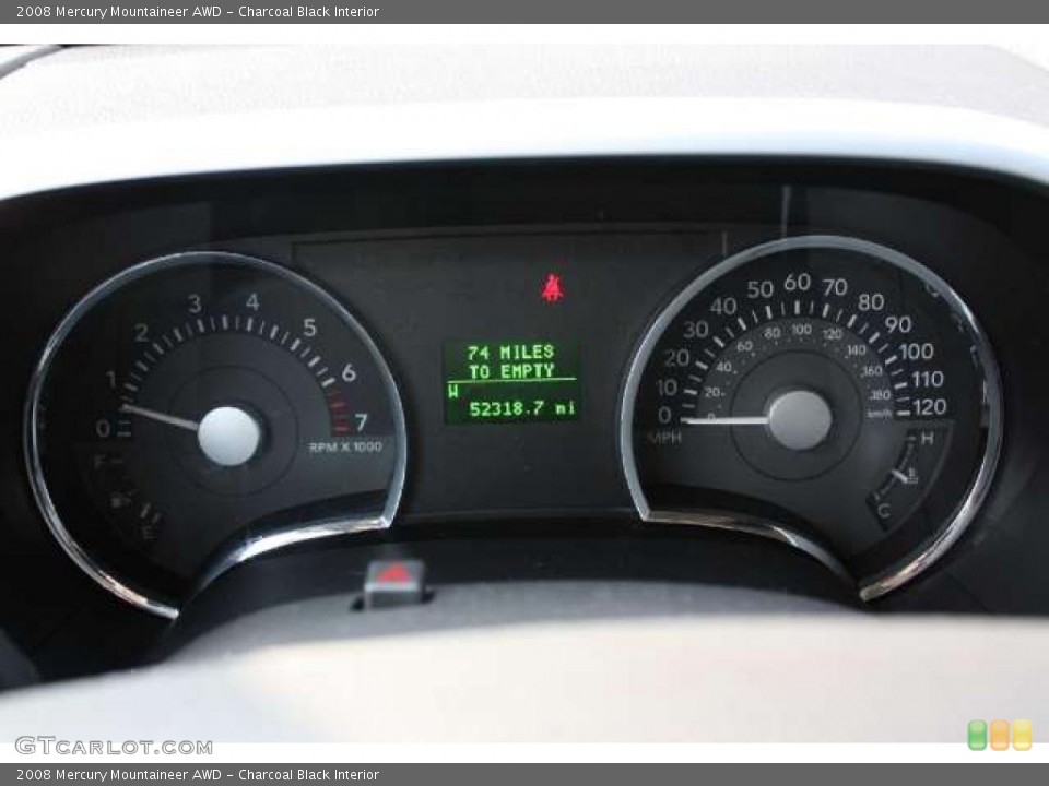 Charcoal Black Interior Gauges for the 2008 Mercury Mountaineer AWD #40139697