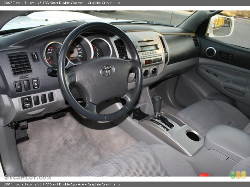 Graphite Gray Interior Prime Interior for the 2007 Toyota Tacoma V6 TRD Sport Double Cab 4x4 #40145477