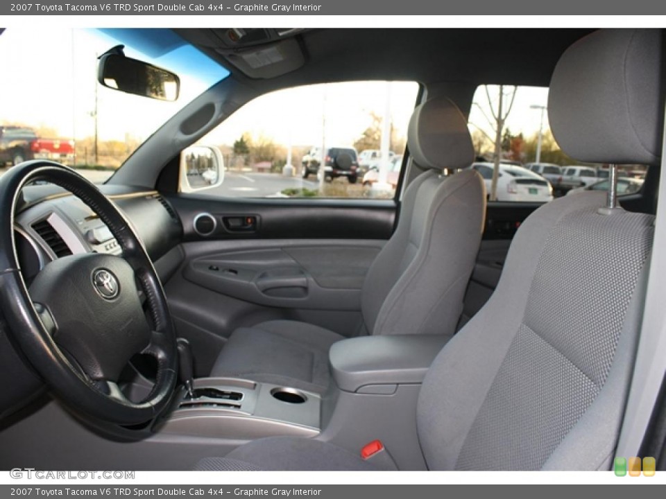 Graphite Gray Interior Photo for the 2007 Toyota Tacoma V6 TRD Sport Double Cab 4x4 #40145493