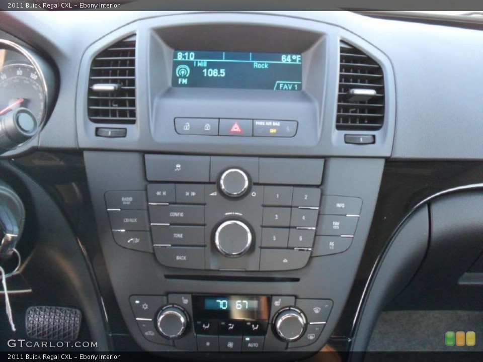 Ebony Interior Controls for the 2011 Buick Regal CXL #40146945