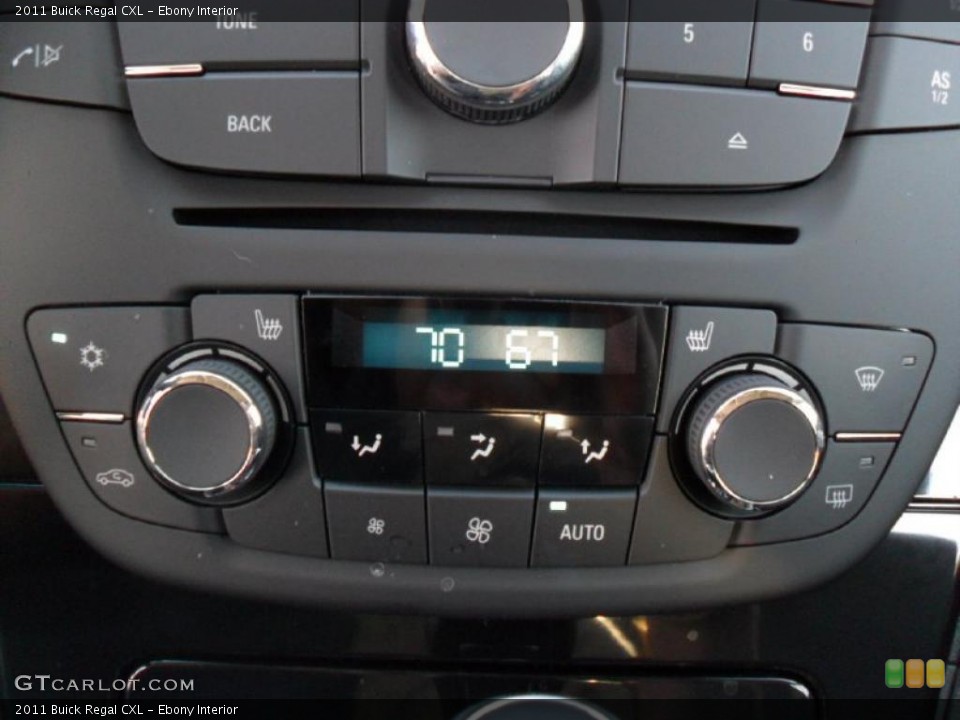 Ebony Interior Controls for the 2011 Buick Regal CXL #40146961