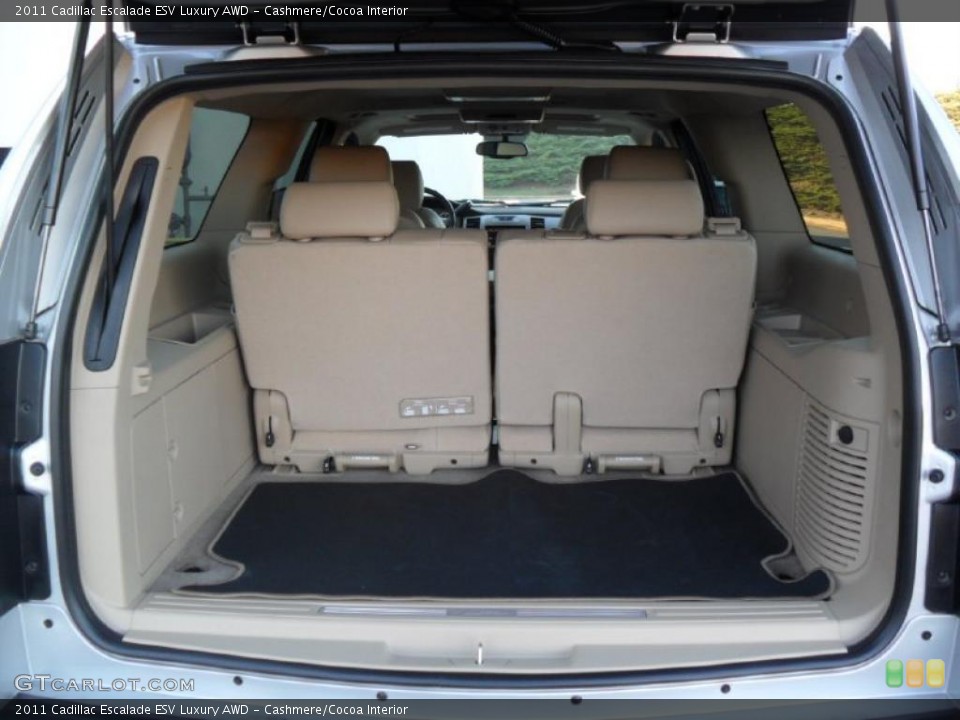 Cashmere/Cocoa Interior Trunk for the 2011 Cadillac Escalade ESV Luxury AWD #40148941