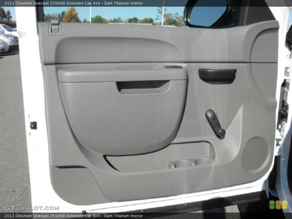 Dark Titanium Interior Door Panel for the 2011 Chevrolet Silverado 2500HD Extended Cab 4x4 #40149241