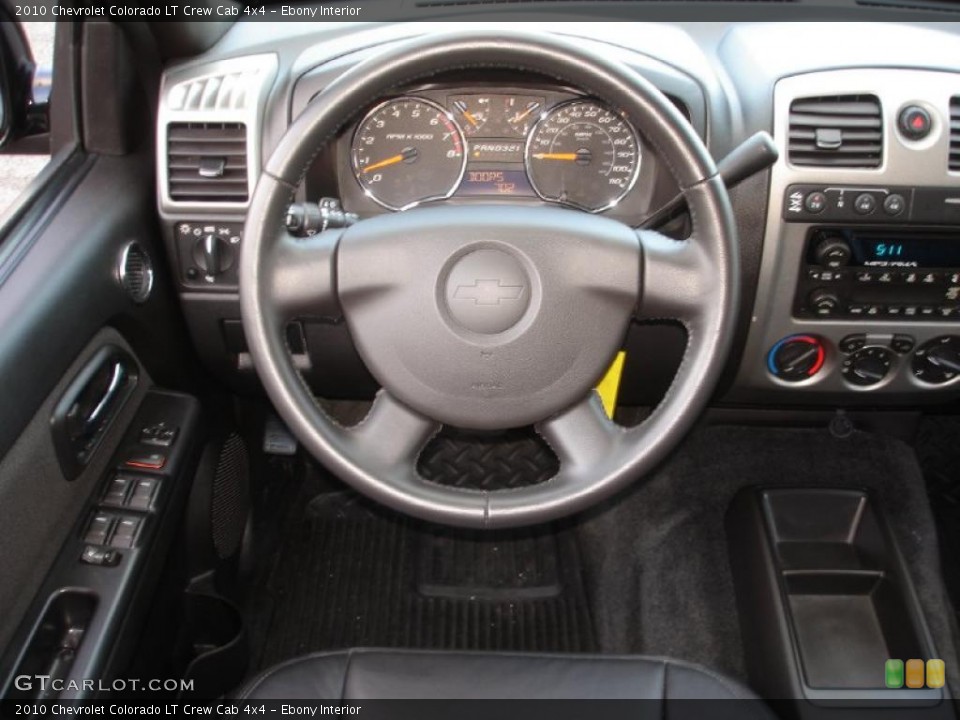 Ebony Interior Steering Wheel for the 2010 Chevrolet Colorado LT Crew Cab 4x4 #40150573