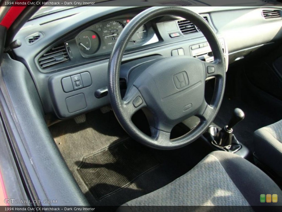 Dark Grey 1994 Honda Civic Interiors