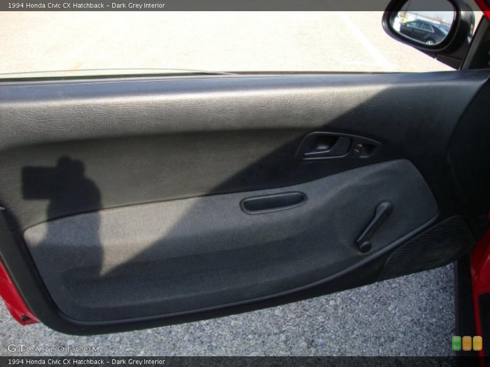 Dark Grey Interior Door Panel for the 1994 Honda Civic CX Hatchback #40154181