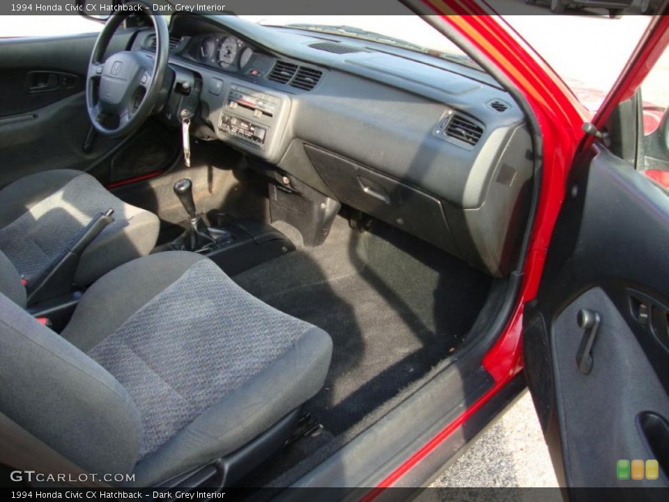 Dark Grey Interior Dashboard for the 1994 Honda Civic CX Hatchback #40154245