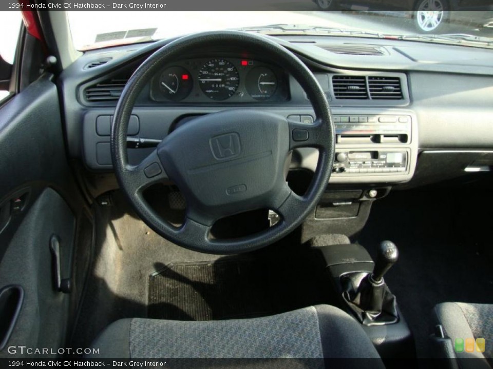 Dark Grey Interior Dashboard For The 1994 Honda Civic Cx Hatchback 40154665 Gtcarlot Com