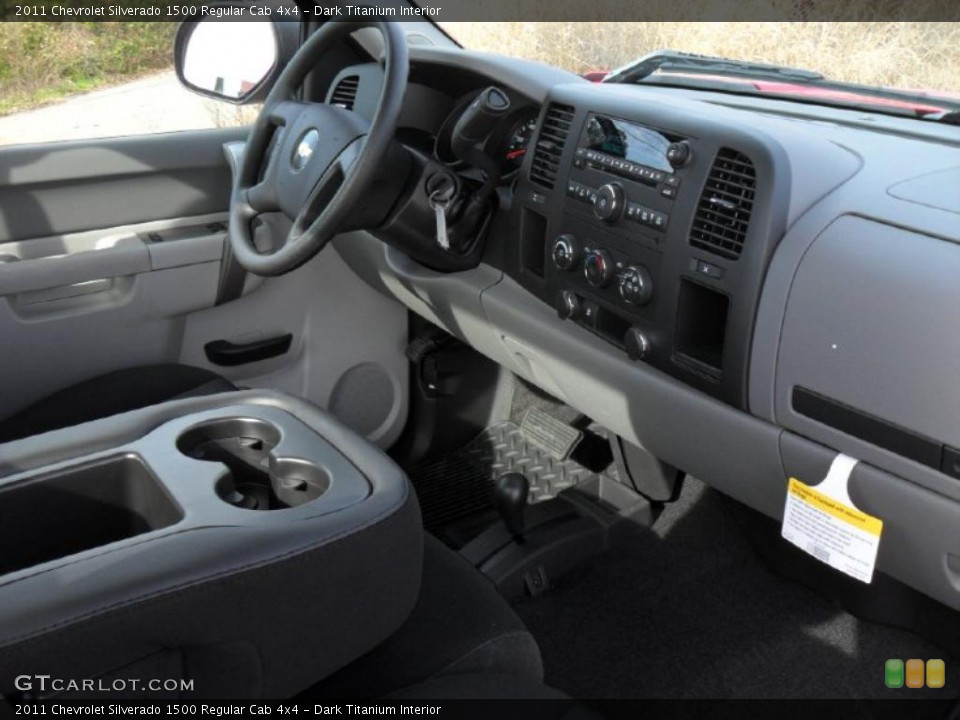 Dark Titanium Interior Dashboard for the 2011 Chevrolet Silverado 1500 Regular Cab 4x4 #40155617