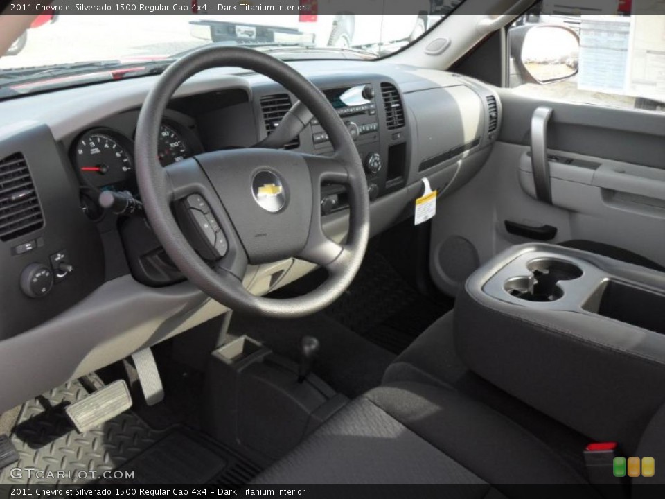 Dark Titanium Interior Prime Interior for the 2011 Chevrolet Silverado 1500 Regular Cab 4x4 #40155693
