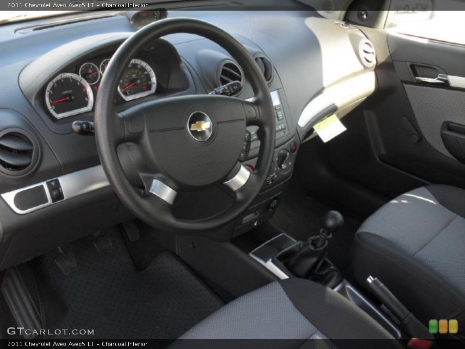 Charcoal Interior Prime Interior for the 2011 Chevrolet Aveo Aveo5 LT #40156077