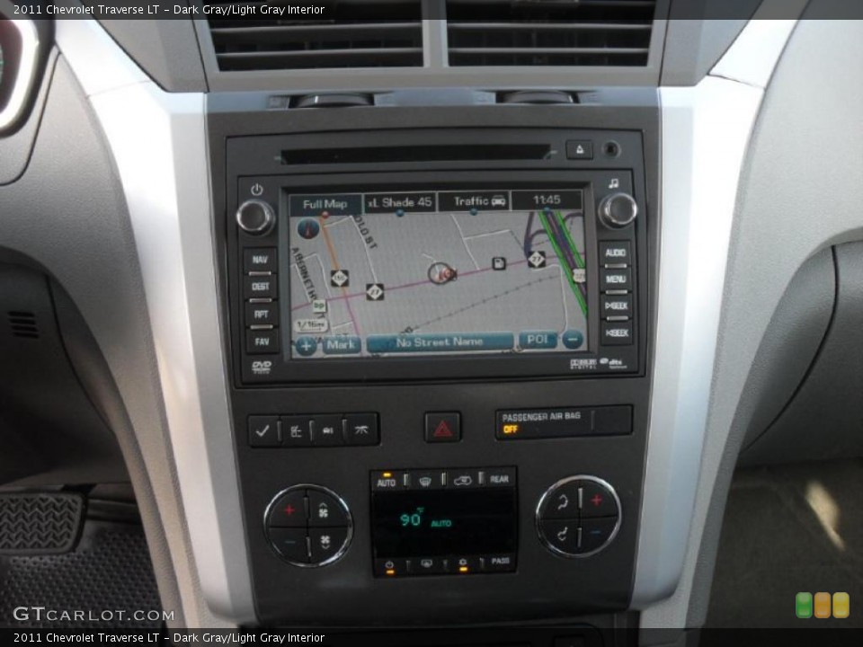 Dark Gray/Light Gray Interior Navigation for the 2011 Chevrolet Traverse LT #40157141