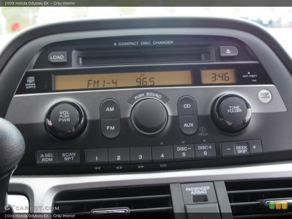 Gray Interior Controls for the 2009 Honda Odyssey EX #40157433
