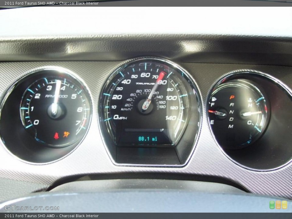 Charcoal Black Interior Gauges for the 2011 Ford Taurus SHO AWD #40159829