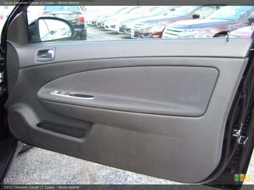 Ebony Interior Door Panel for the 2010 Chevrolet Cobalt LT Coupe #40161029