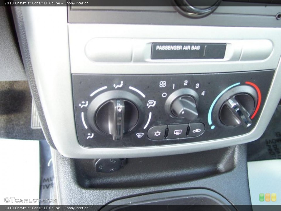 Ebony Interior Controls for the 2010 Chevrolet Cobalt LT Coupe #40161221