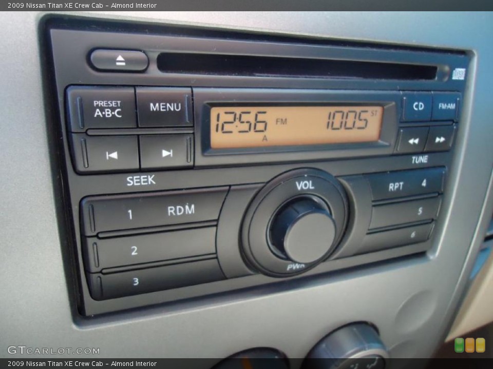 Almond Interior Controls for the 2009 Nissan Titan XE Crew Cab #40161393