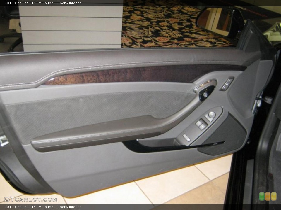 Ebony Interior Door Panel for the 2011 Cadillac CTS -V Coupe #40163537