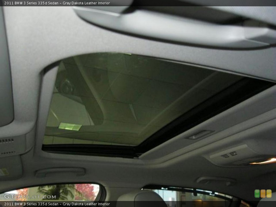 Gray Dakota Leather Interior Sunroof for the 2011 BMW 3 Series 335d Sedan #40164921