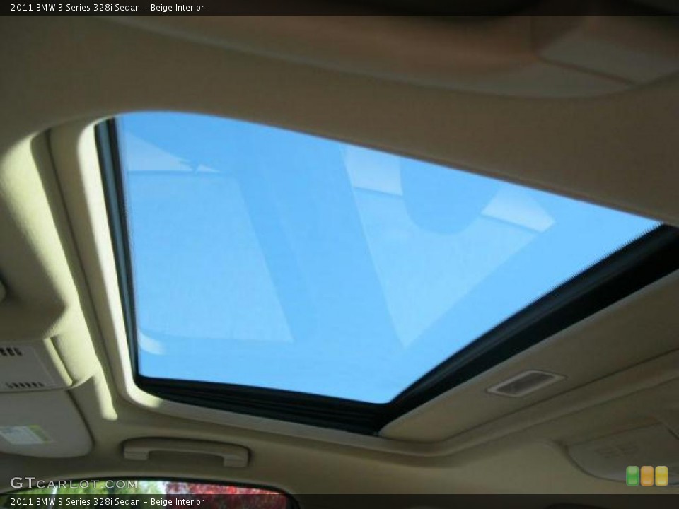 Beige Interior Sunroof for the 2011 BMW 3 Series 328i Sedan #40165141