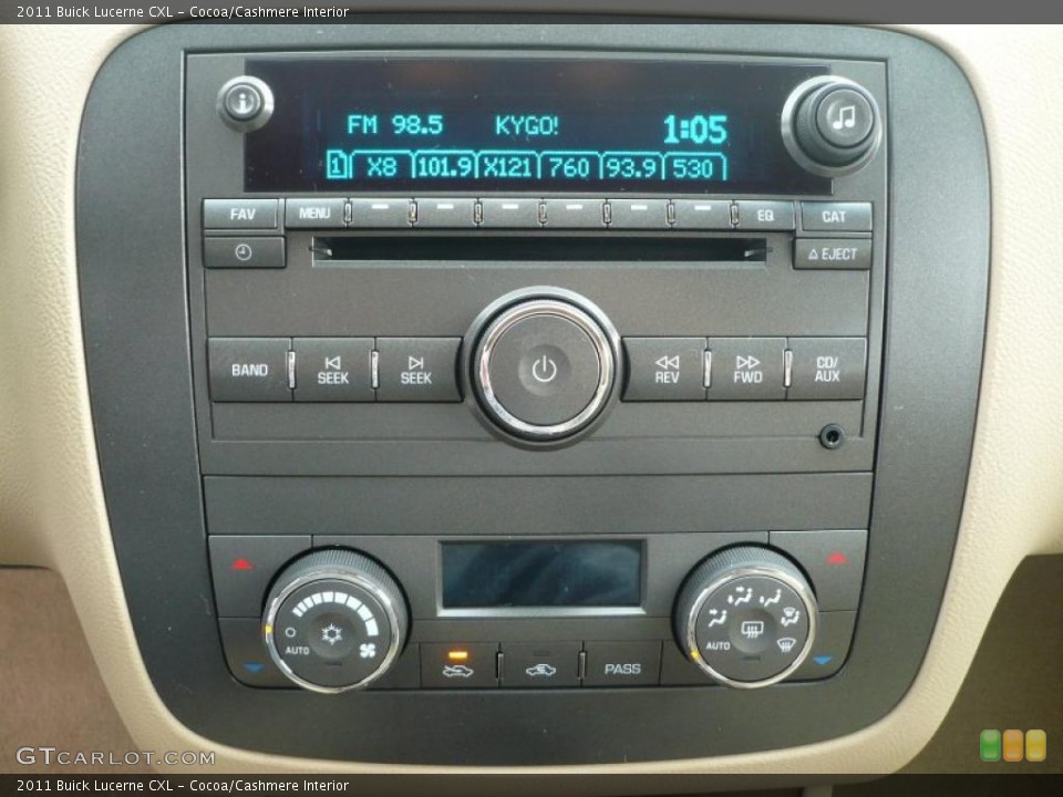 Cocoa/Cashmere Interior Controls for the 2011 Buick Lucerne CXL #40165793