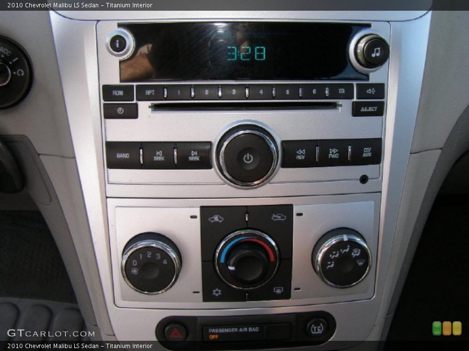 Titanium Interior Controls for the 2010 Chevrolet Malibu LS Sedan #40166669