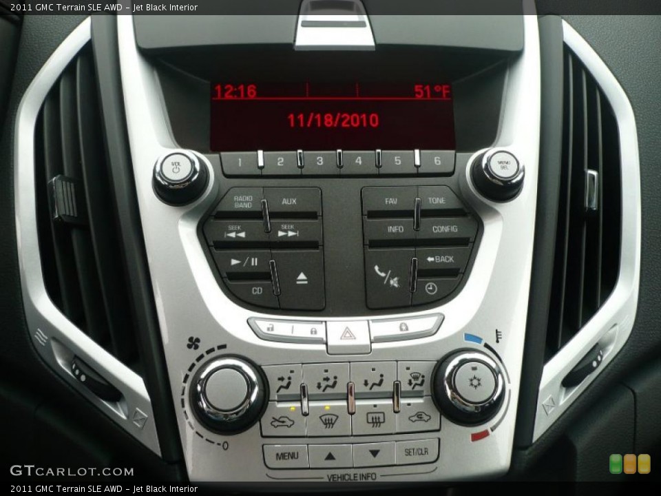 Jet Black Interior Controls for the 2011 GMC Terrain SLE AWD #40166953