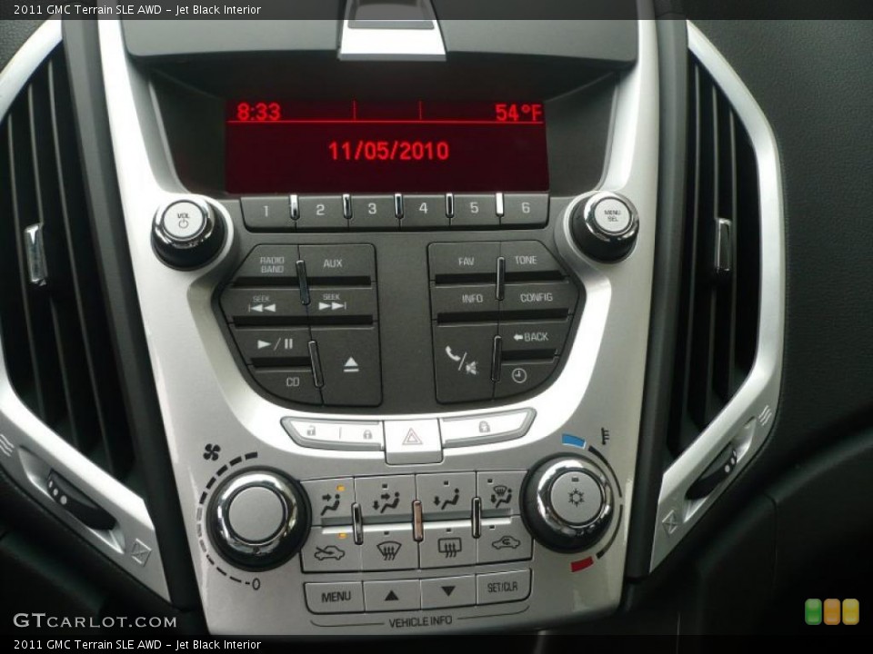 Jet Black Interior Controls for the 2011 GMC Terrain SLE AWD #40167113