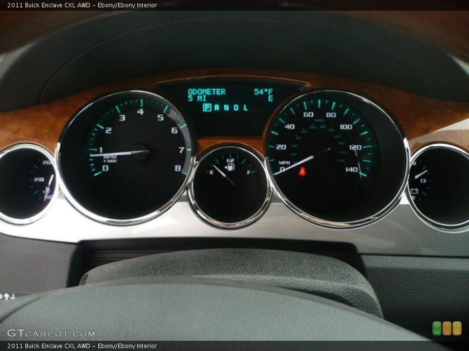 Ebony/Ebony Interior Gauges for the 2011 Buick Enclave CXL AWD #40168113
