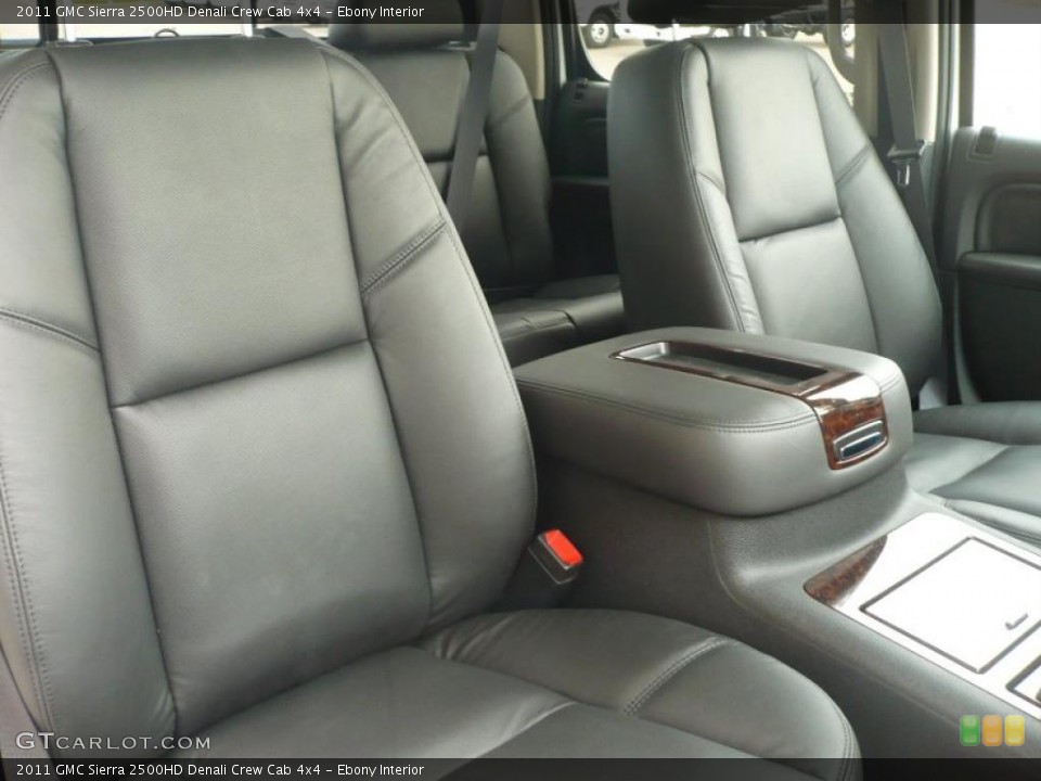 Ebony Interior Photo for the 2011 GMC Sierra 2500HD Denali Crew Cab 4x4 #40168569