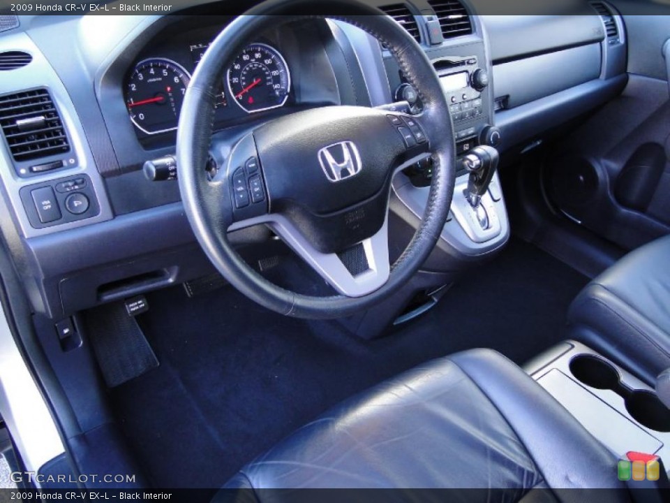 Black Interior Prime Interior for the 2009 Honda CR-V EX-L #40169301