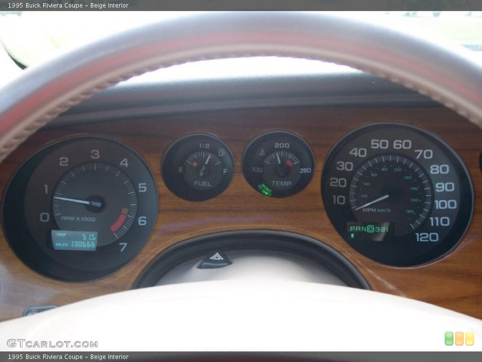Beige Interior Gauges for the 1995 Buick Riviera Coupe #40173233