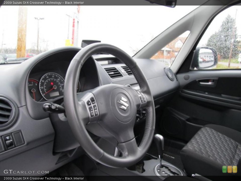 Black Interior Photo for the 2009 Suzuki SX4 Crossover Technology #40175669