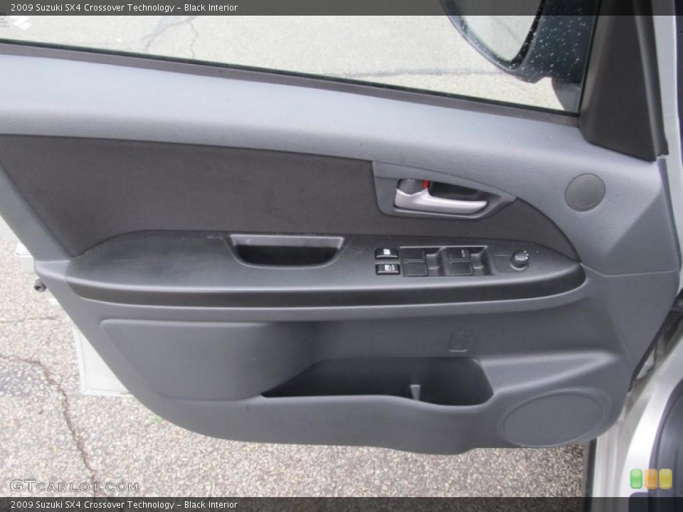 Black Interior Door Panel for the 2009 Suzuki SX4 Crossover Technology #40175685