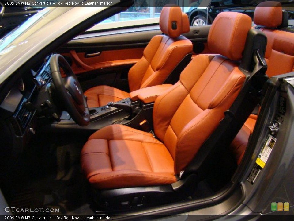Fox Red Novillo Leather Interior Photo for the 2009 BMW M3 Convertible #40175829