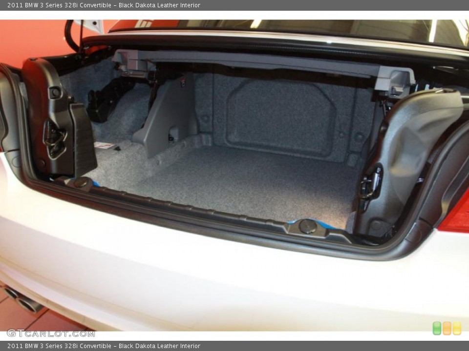 Black Dakota Leather Interior Trunk for the 2011 BMW 3 Series 328i Convertible #40177313