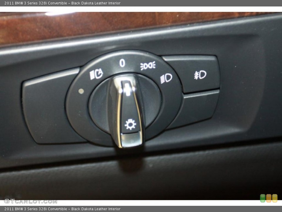 Black Dakota Leather Interior Controls for the 2011 BMW 3 Series 328i Convertible #40177605