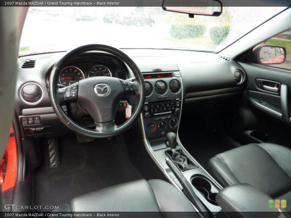 Black Interior Prime Interior for the 2007 Mazda MAZDA6 i Grand Touring Hatchback #40178690