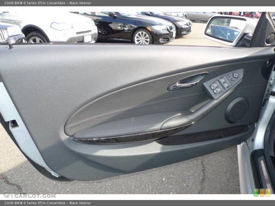 Black Interior Door Panel for the 2008 BMW 6 Series 650i Convertible #40181766