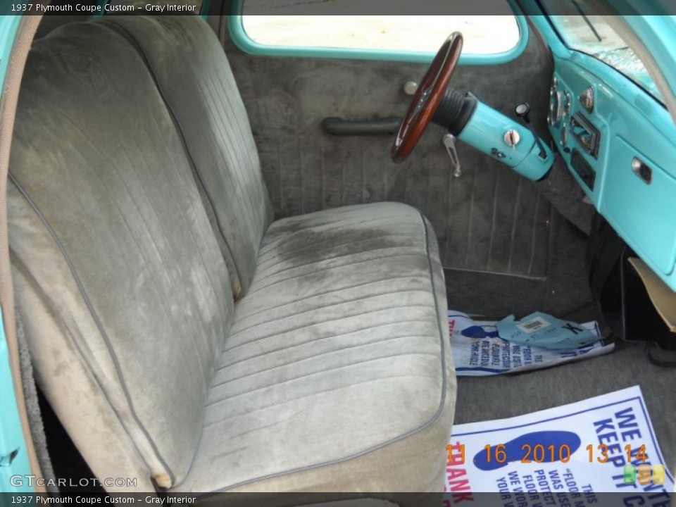 Gray Interior Photo for the 1937 Plymouth Coupe Custom #40181998