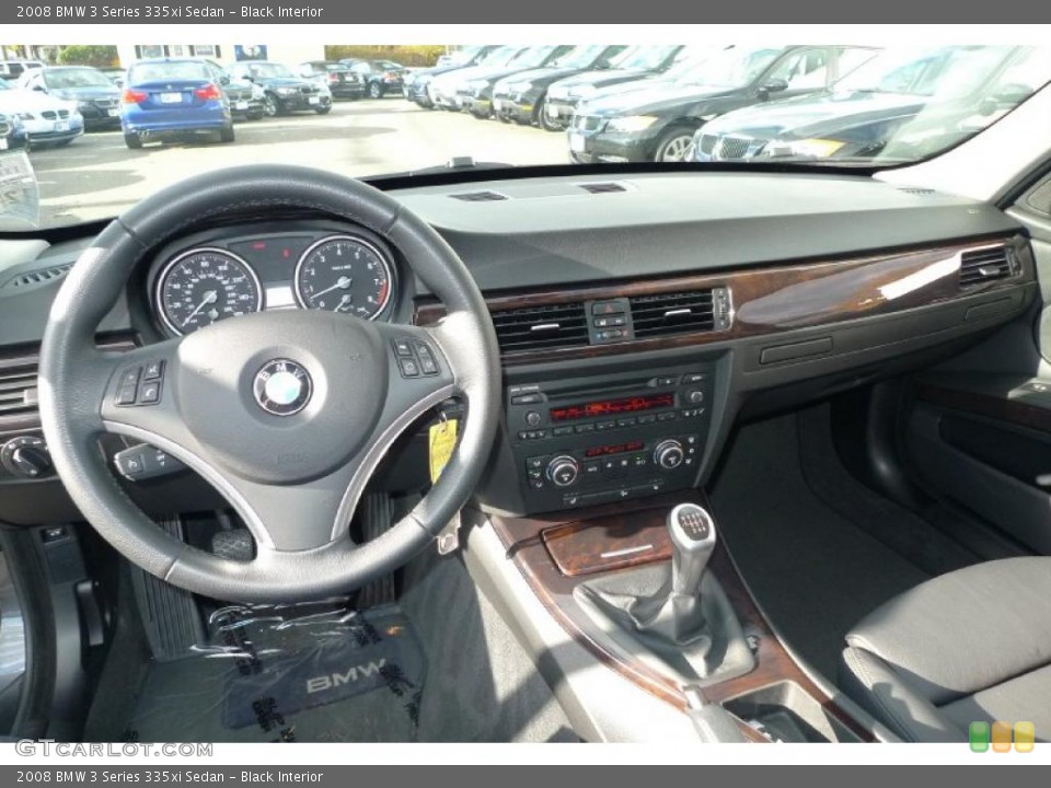 Black Interior Dashboard for the 2008 BMW 3 Series 335xi Sedan #40182306
