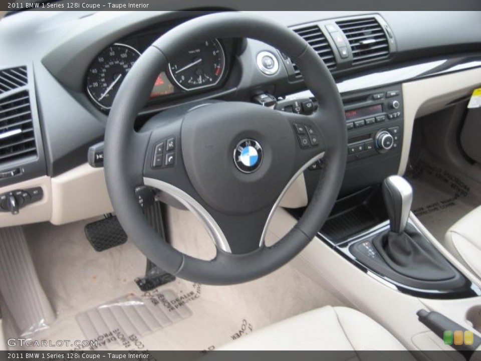 Taupe Interior Prime Interior for the 2011 BMW 1 Series 128i Coupe #40188055